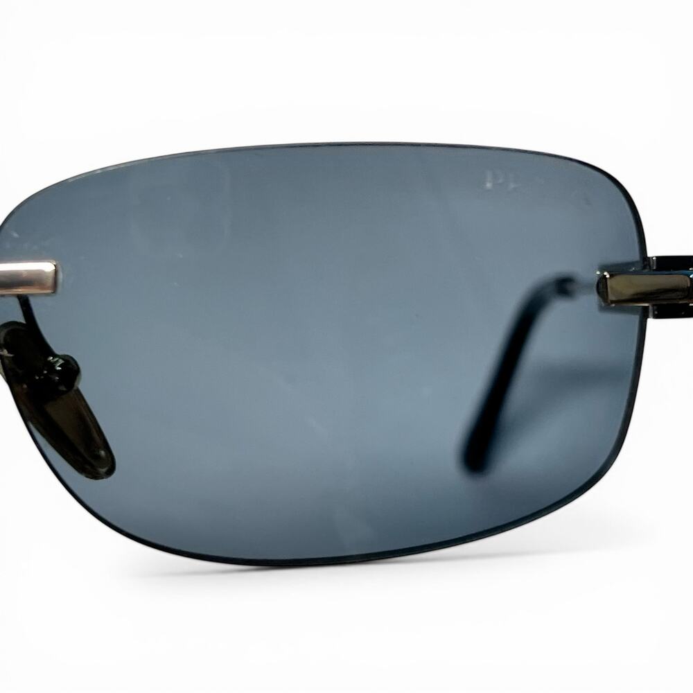 Prada SPR 68Z Unisex Rimless Rectangle Sunglasses Pale Gold & Grey Gradient - Picture 11 of 11